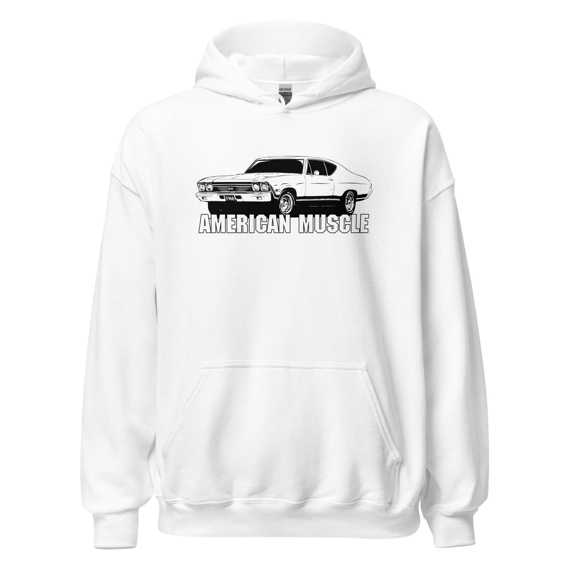 1968 Chevelle Hoodie American Muscle Car Sweatshirt