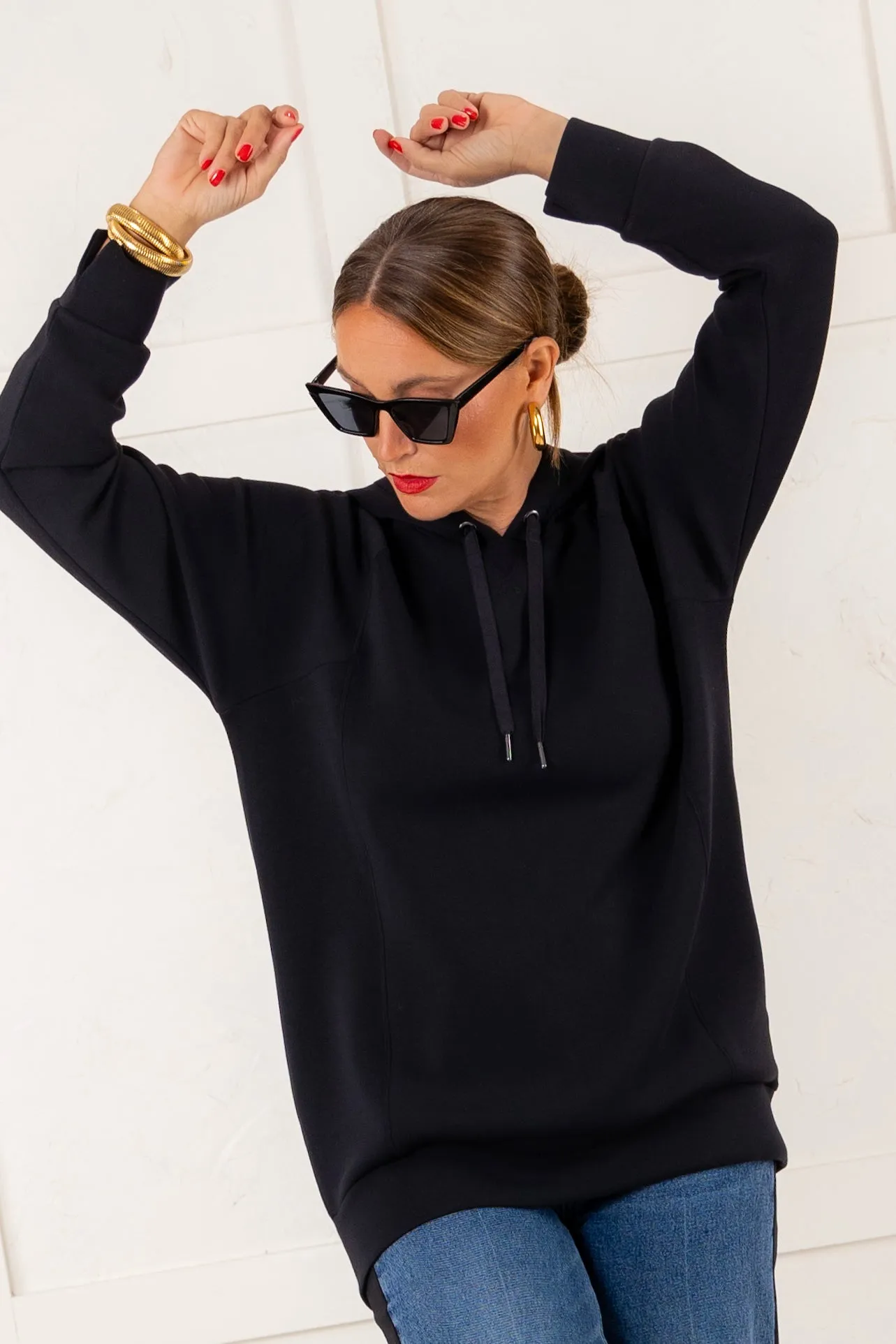 Airessentials Long Hoodie - Black | SPANX