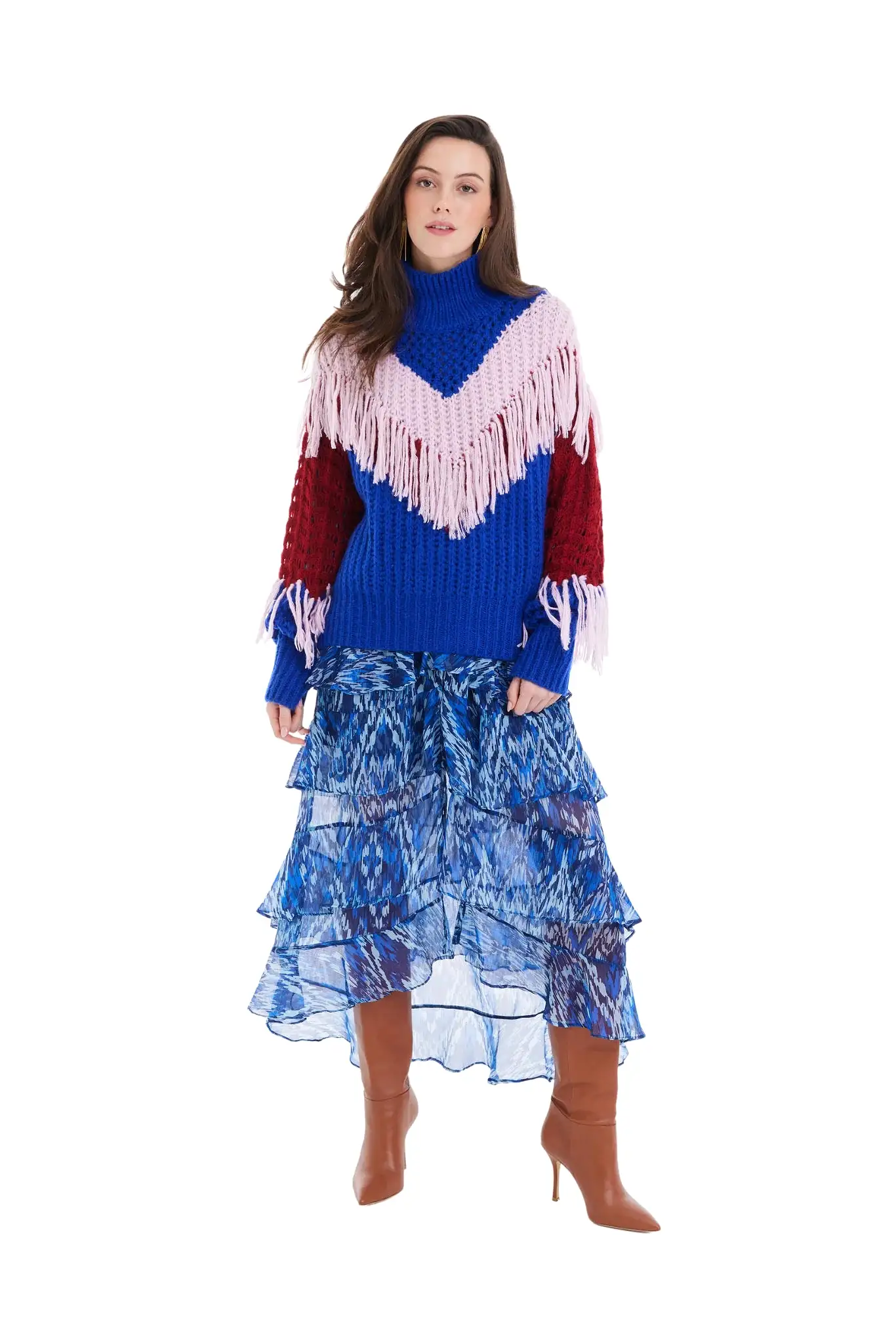 Allison Petra Fringe Sweater