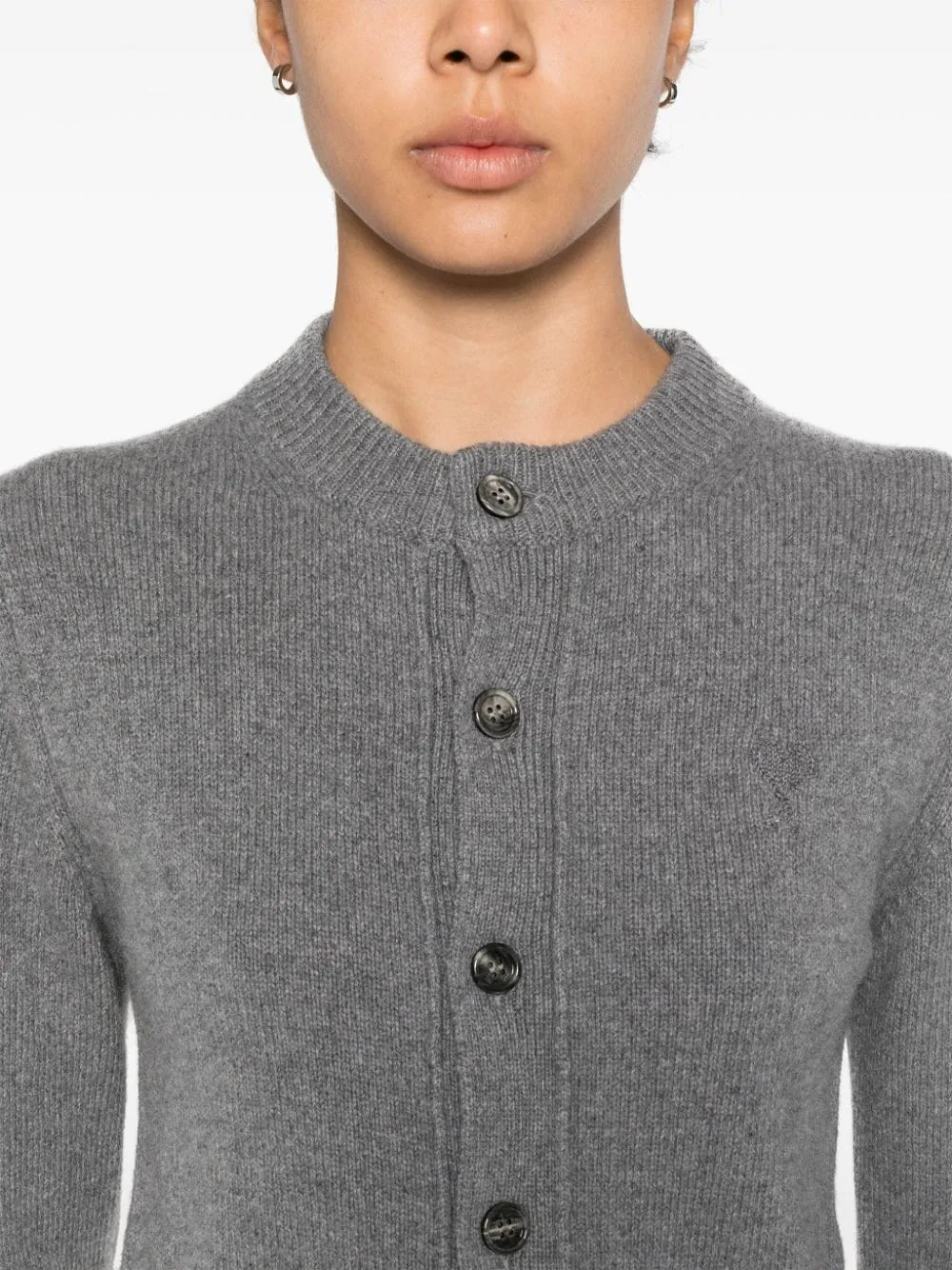 Ami Paris Sweaters Grey