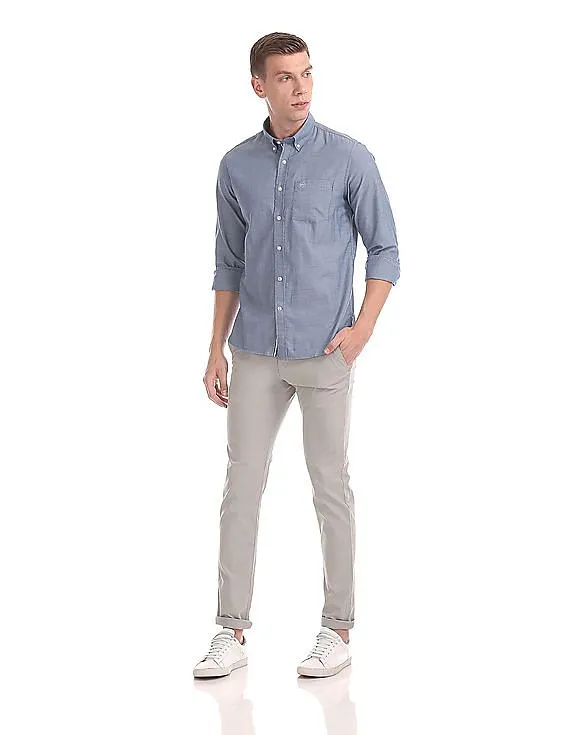 Arrow Sports Slim Fit Button Down Shirt