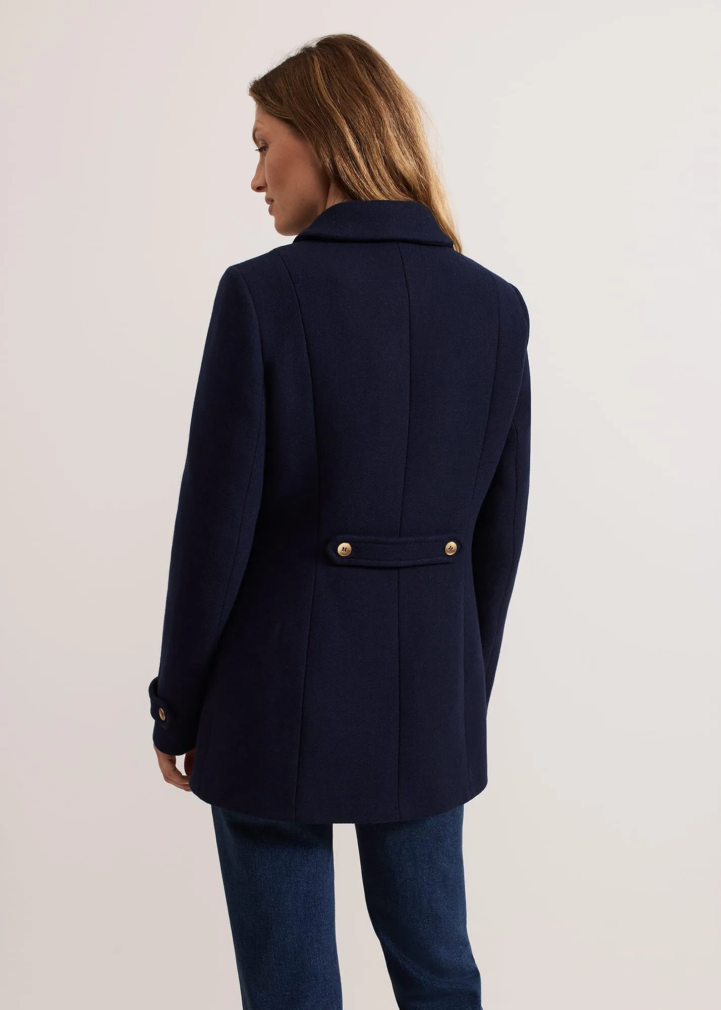 Aurelie Wool Peacoat