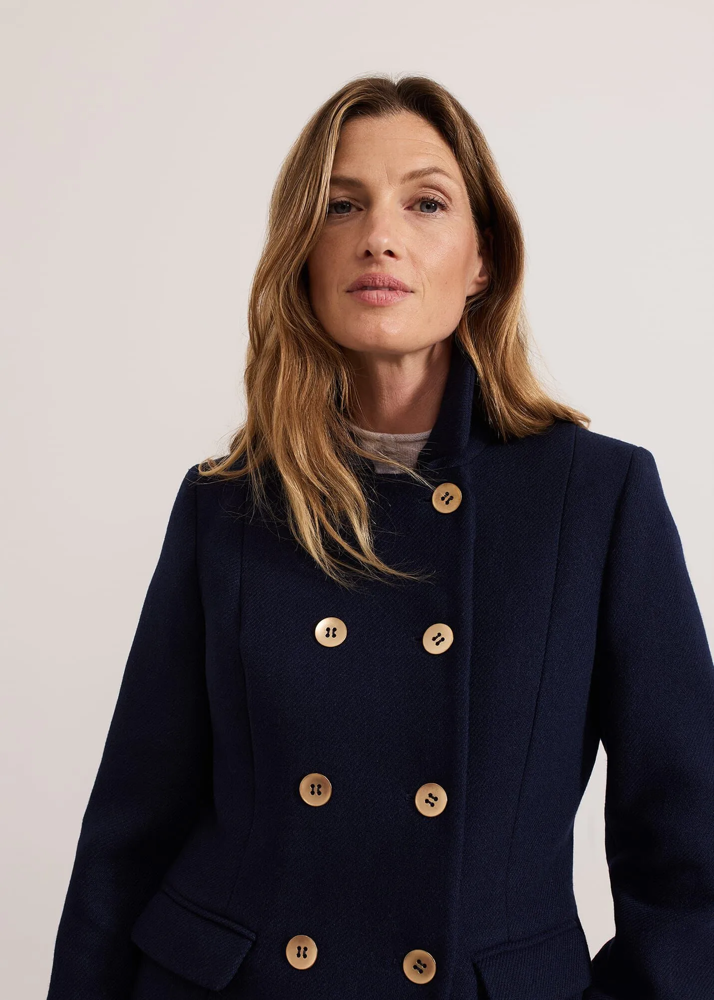 Aurelie Wool Peacoat