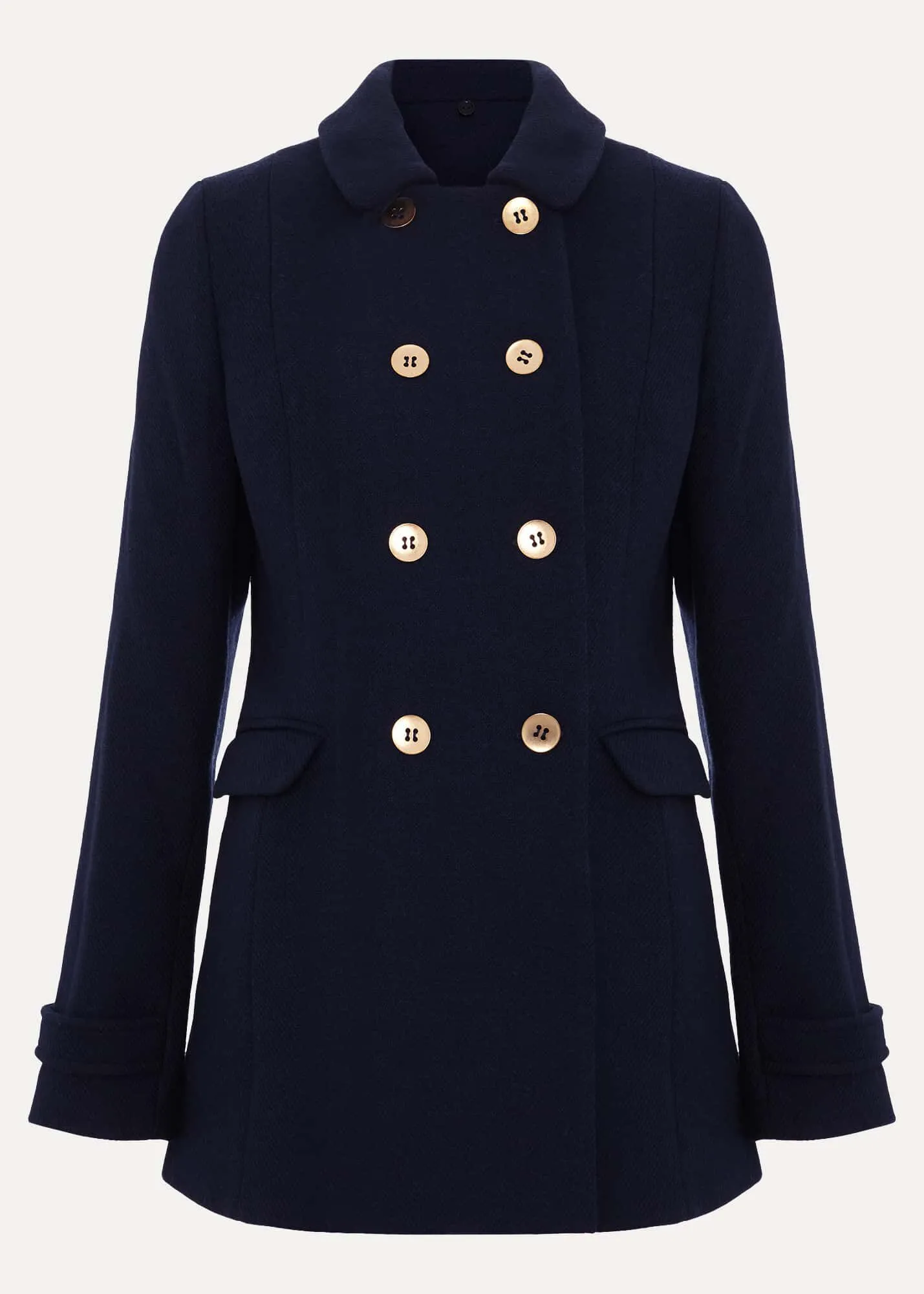 Aurelie Wool Peacoat