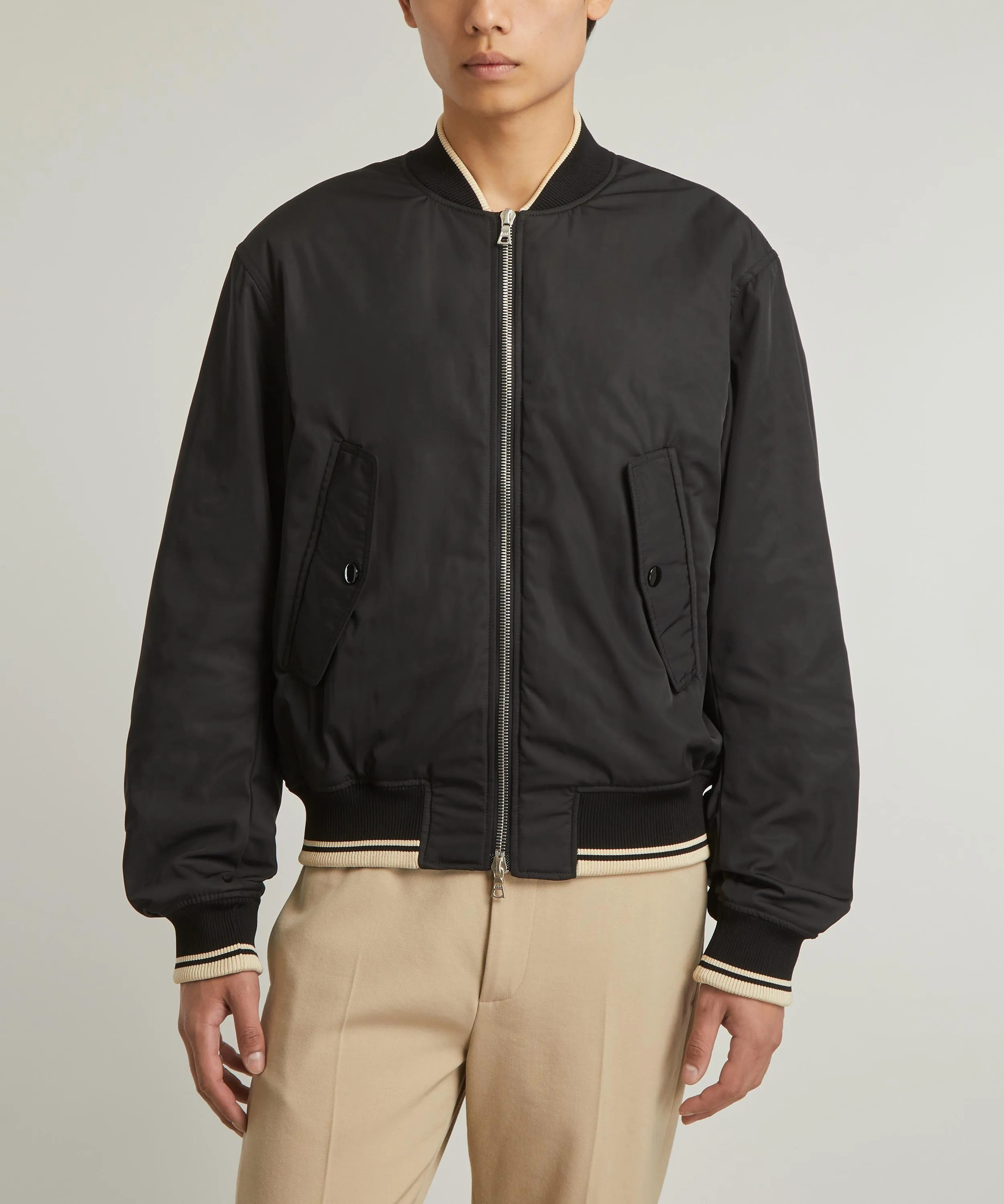 Back Zip Bomber Jacket