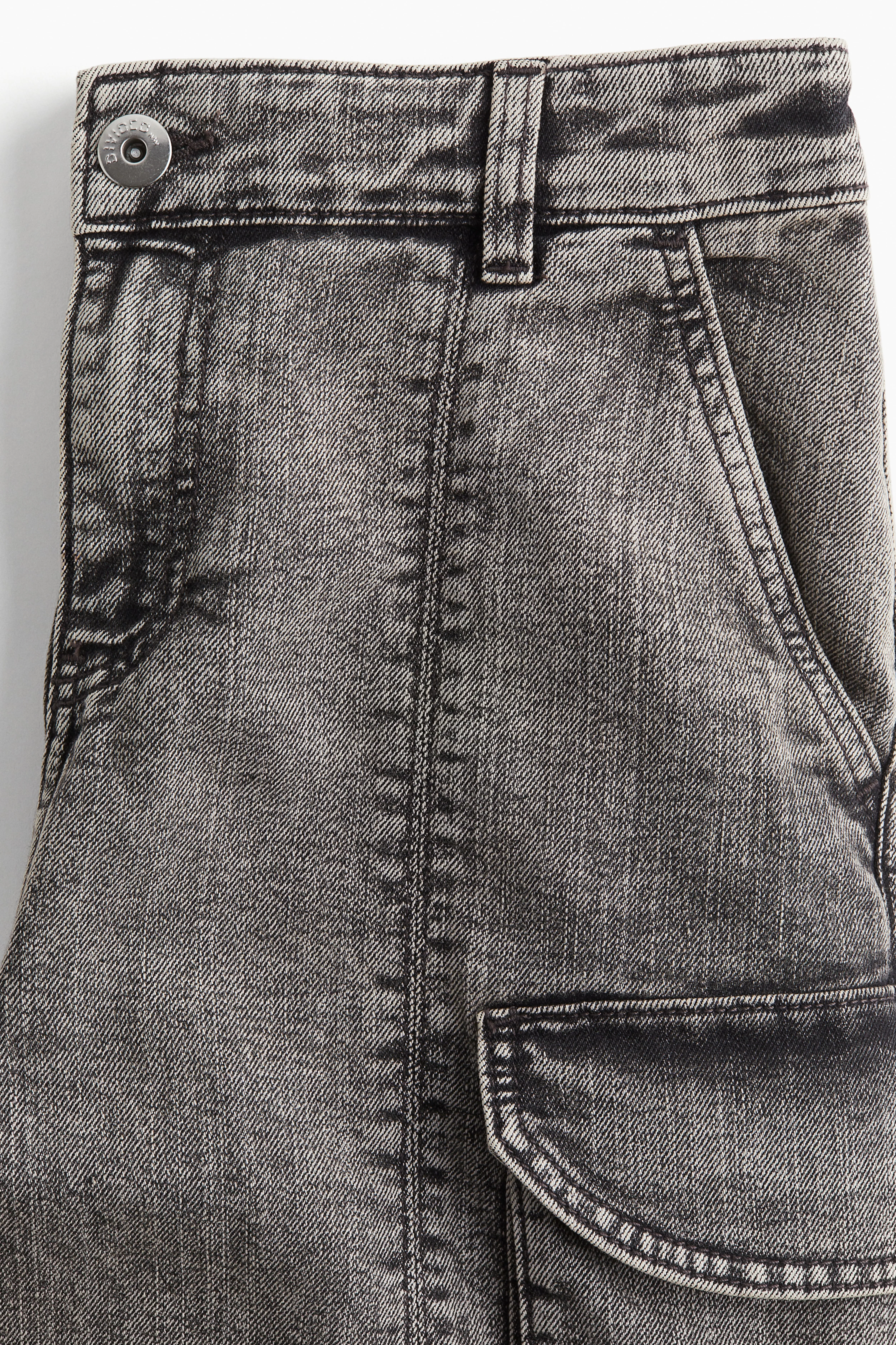 Baggy Low Cargo Jeans - Low waist - Extra-long legs - Grey - Ladies | H&M GB