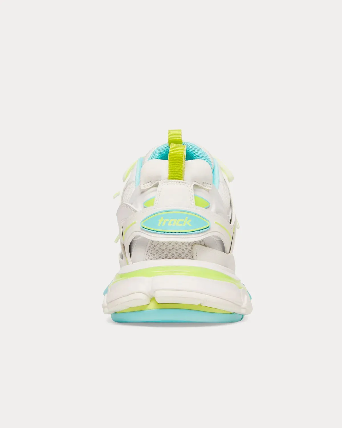 Balenciaga Track Nylon White / Neon Yellow / Light Blue  Sneakers