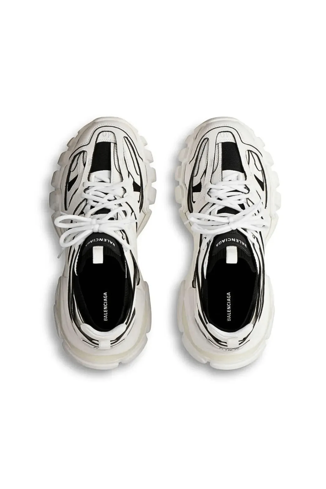 Balenciaga Track Sock panelled sneakers White/black