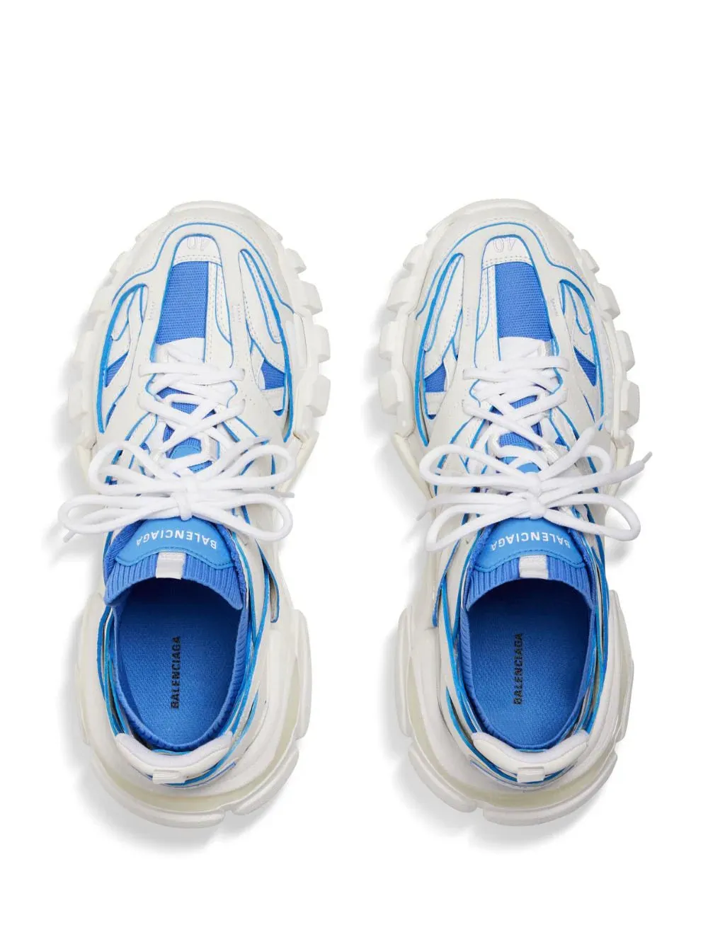 Balenciaga Track Sock panelled sneakers White/Blue