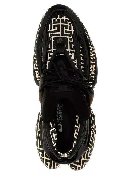 Balmain Unicorn low-top sneakers in Black