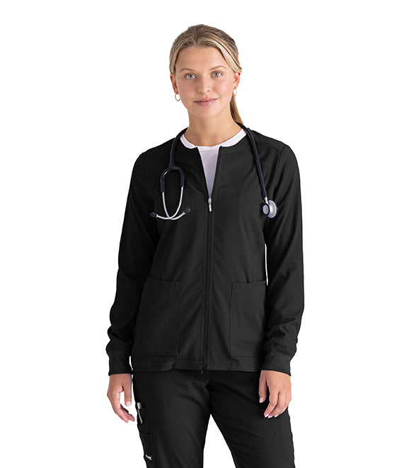 Barco Grey's Anatomy +SpandexStretch GRSW873 Zip Front Jacket