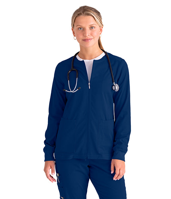 Barco Grey's Anatomy +SpandexStretch GRSW873 Zip Front Jacket