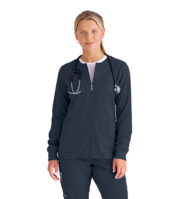 Barco Grey's Anatomy +SpandexStretch GRSW873 Zip Front Jacket