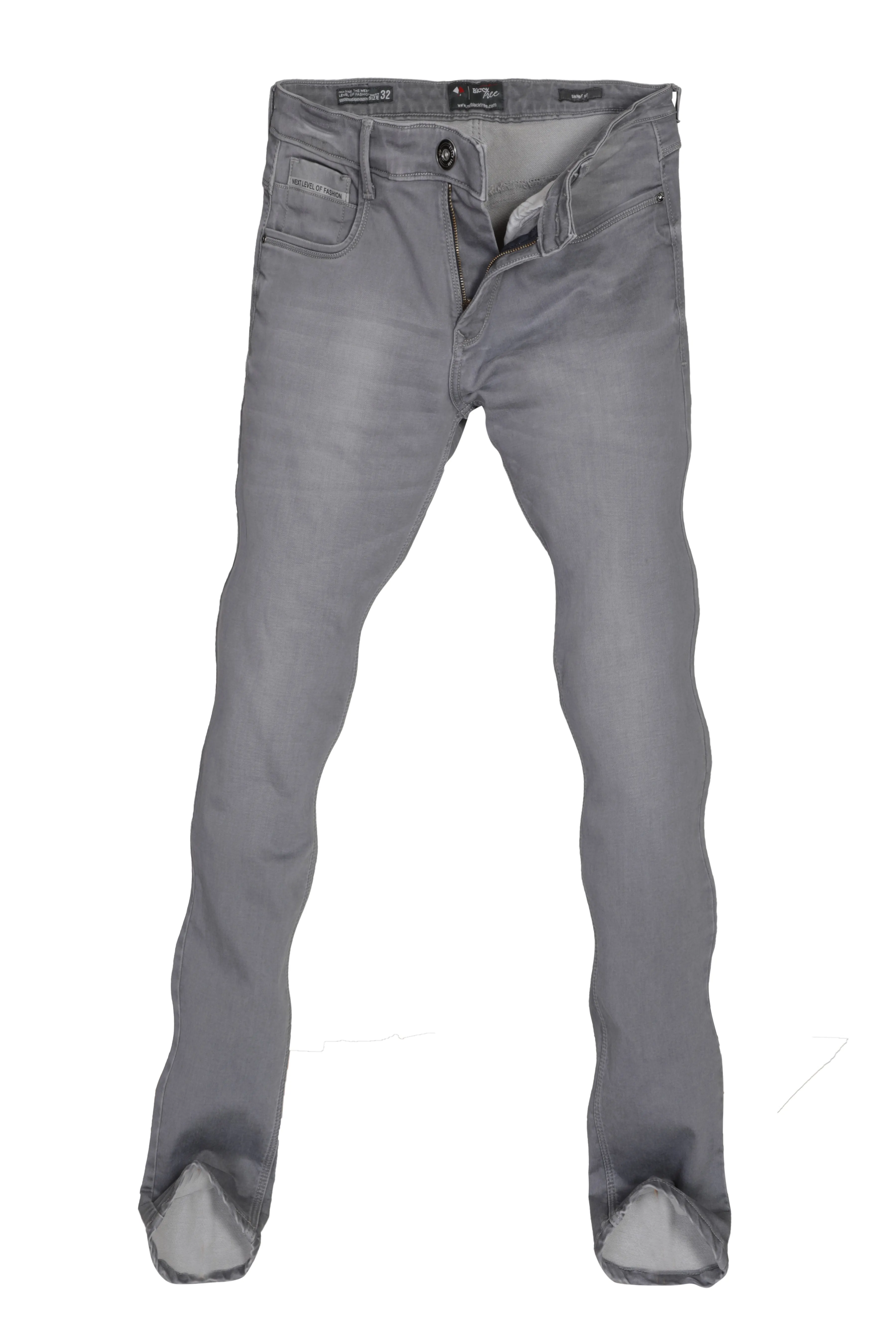 BLACK TREE MEN'S SKINNY FIT GREY STREET STYLE JEANS BT0015.