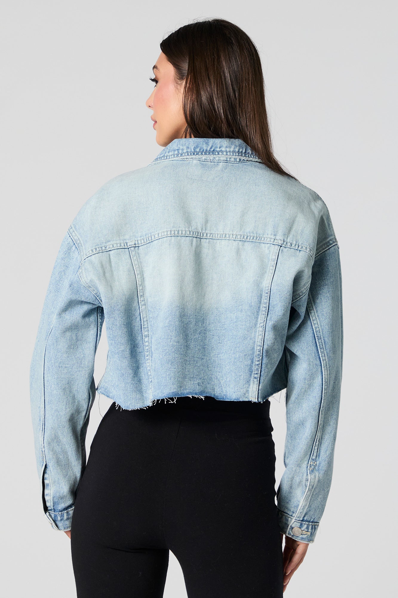 Blouson court en denim