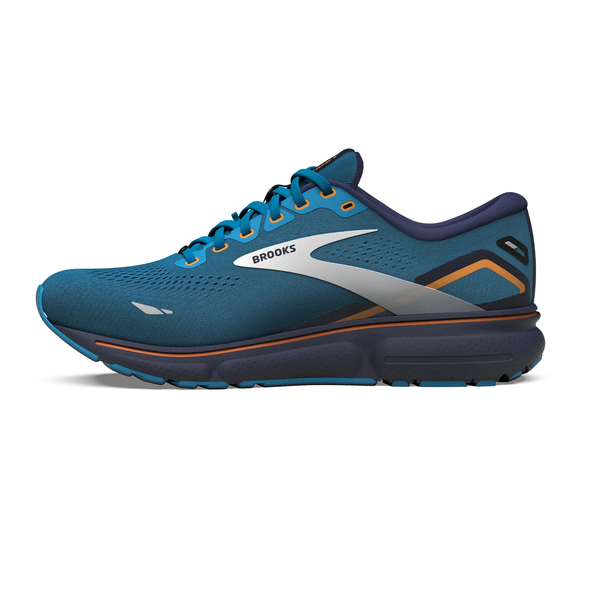 Brooks | Ghost 15 GTX | Men's | Blue/Peacoat/Orange