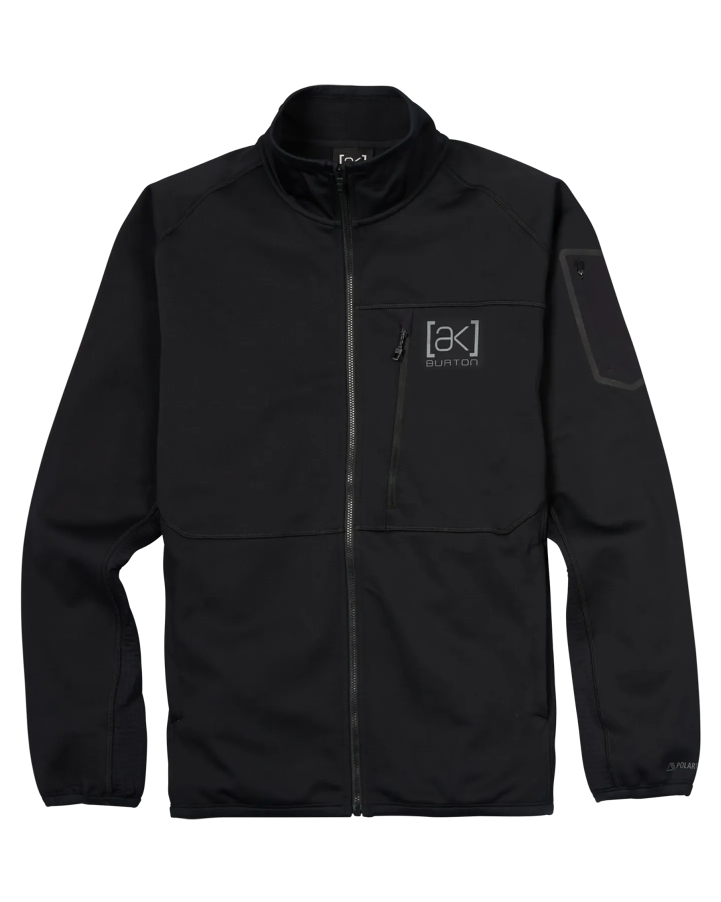 Burton Men's [ak] Helium Power Grid Full-Zip Fleece - True Black