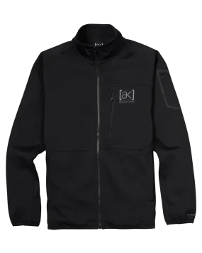 Burton Men's [ak] Helium Power Grid Full-Zip Fleece - True Black