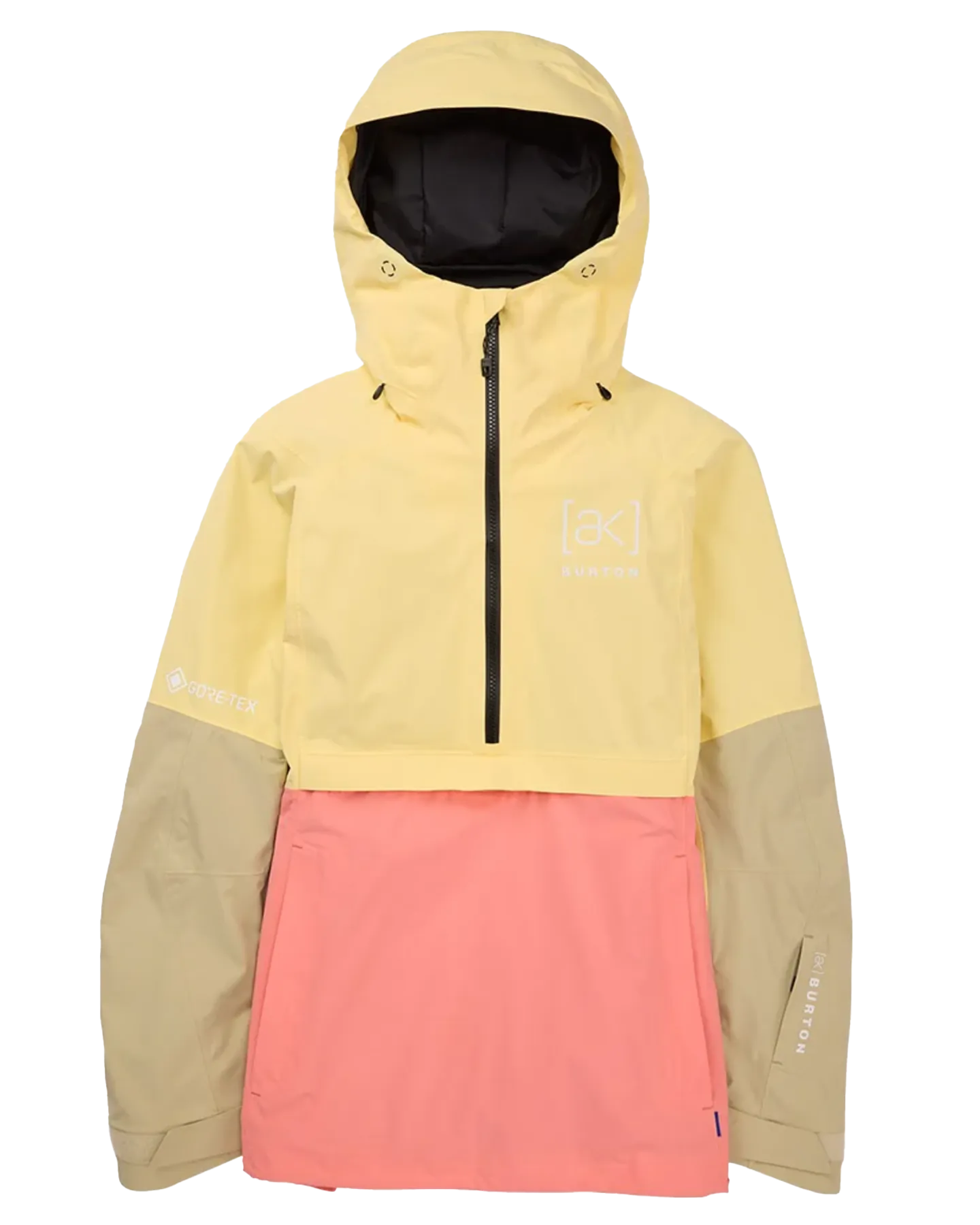 Burton Women's [ak] Kimmy Gore-Tex 2L Anorak Snow Jacket - Buttermilk/Reef Pink/Mushroom