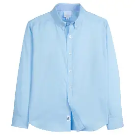 Button Down Shirt - Light Blue Pique