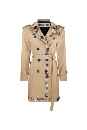 'BUTTON TOWN' TRENCH COAT