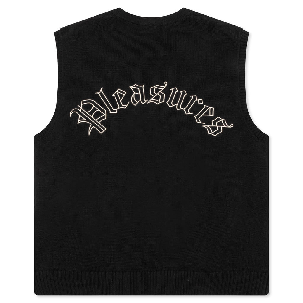 Cage Sweater Vest - Black