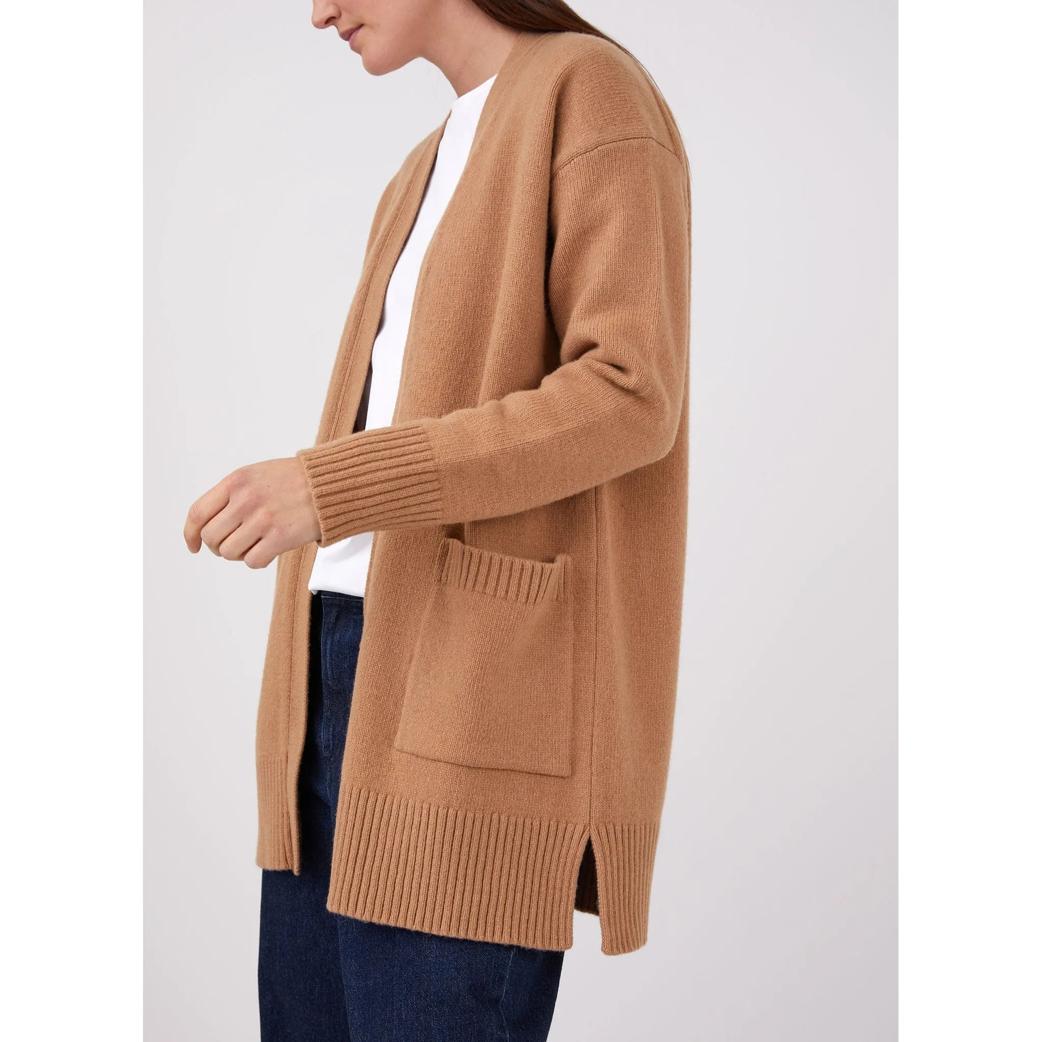 Cardigan Coat | Women | Camel