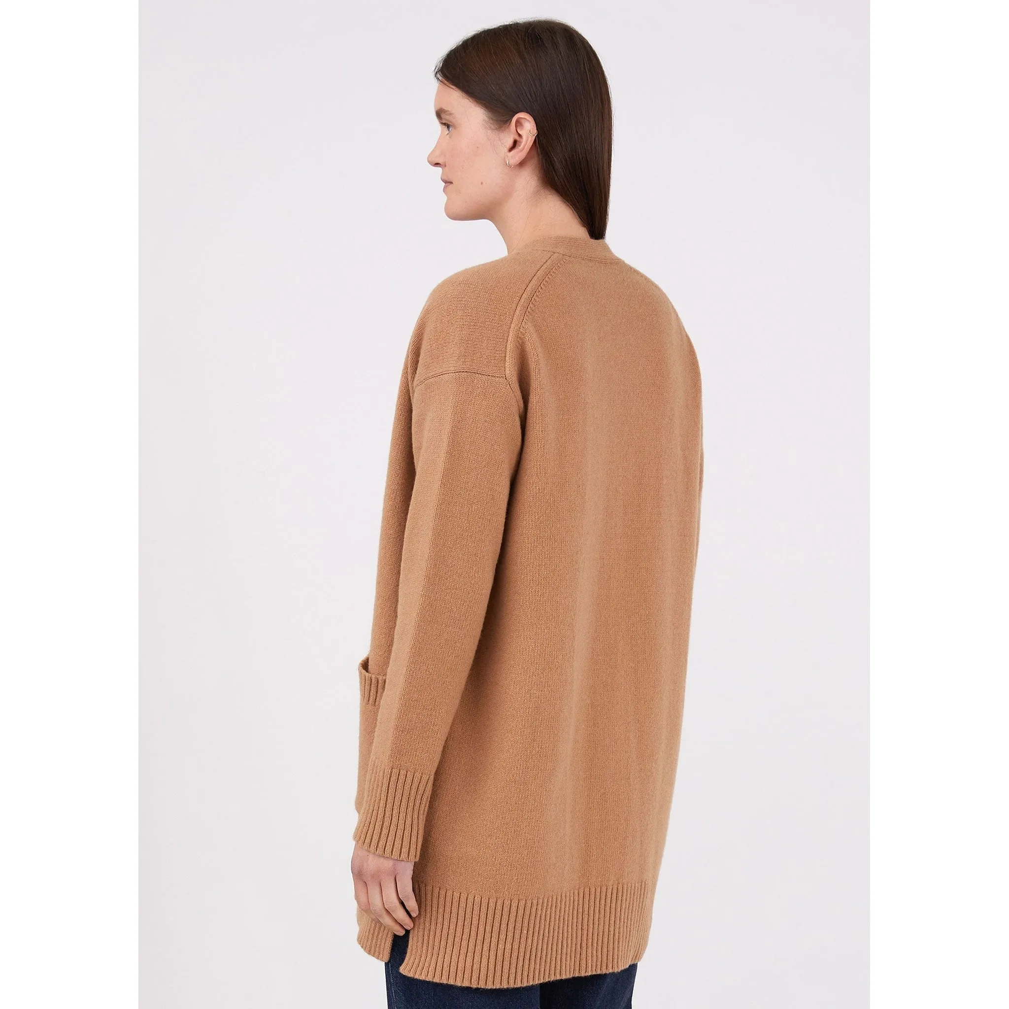 Cardigan Coat | Women | Camel