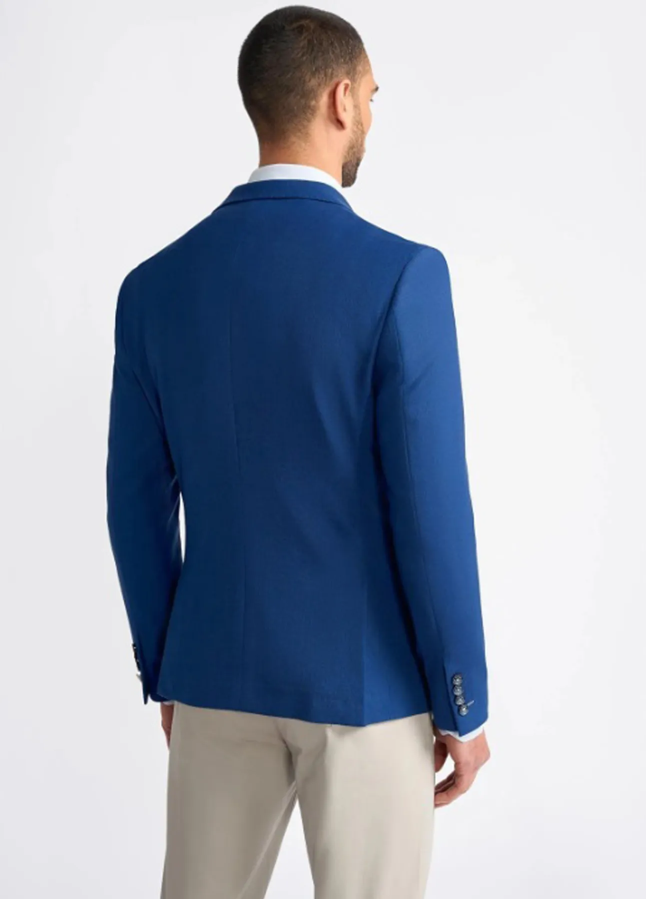 Cavani Romeo Blue Double Breasted Blazer With Peaked Lapels