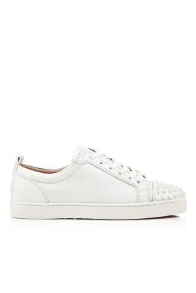 Christian Louboutin Louis Junior Spikes White Sneakers