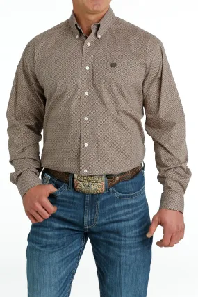 Cinch Mens Khaki Long Sleeve Shirt