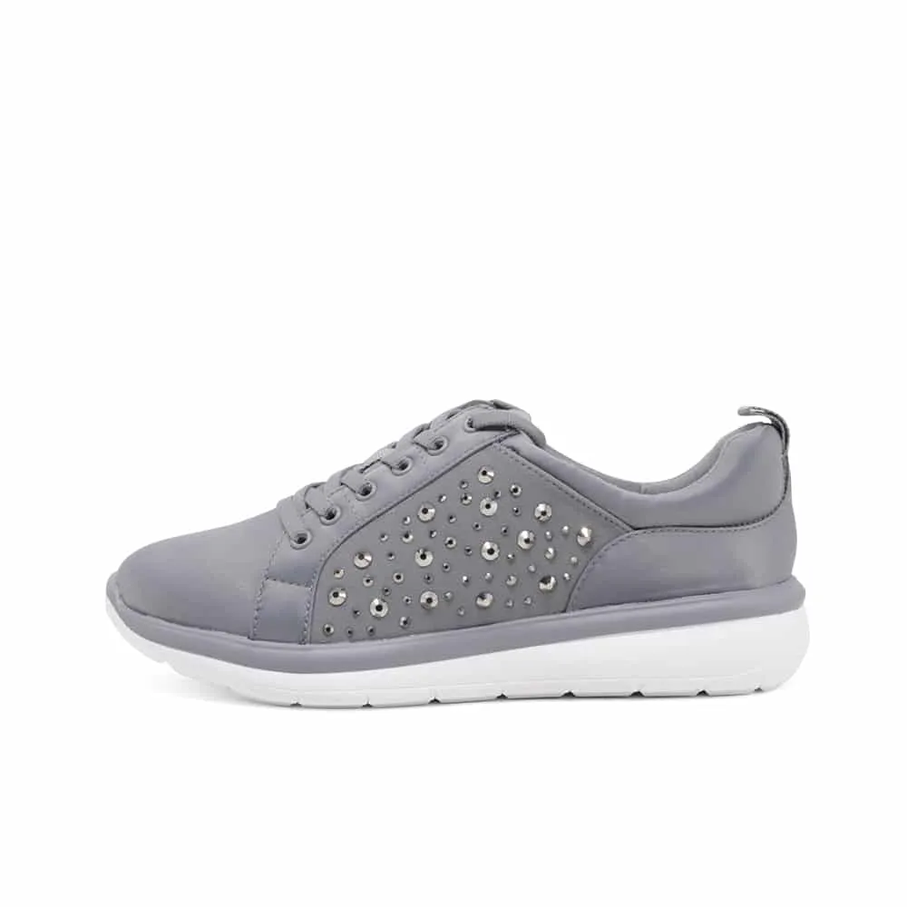 CLARKS Ezera Ave Grey Interest Sneaker