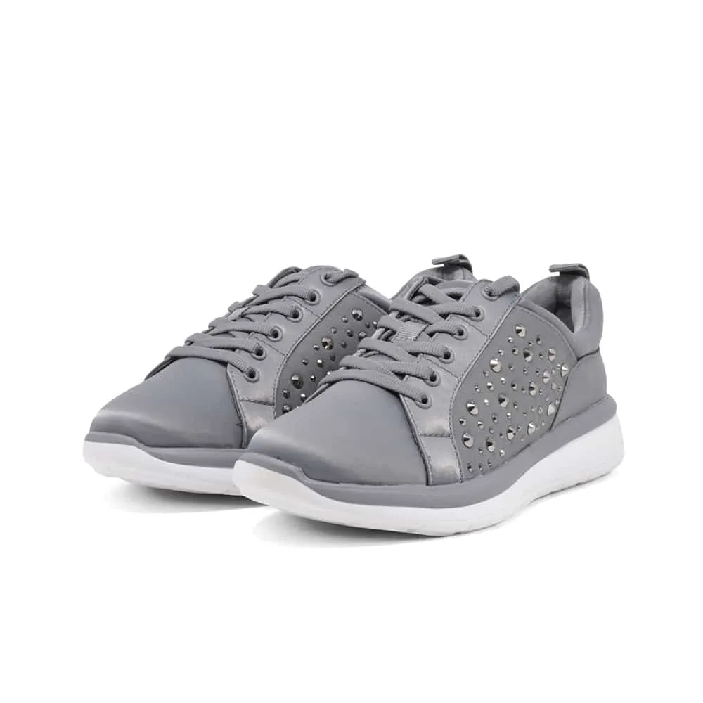 CLARKS Ezera Ave Grey Interest Sneaker