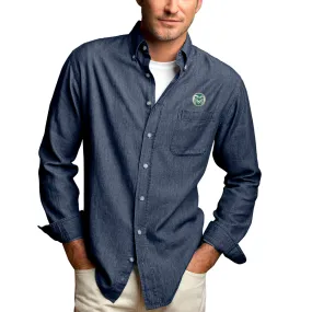 Colorado State Rams Blue Hudson Denim Long Sleeve Button-Down Shirt