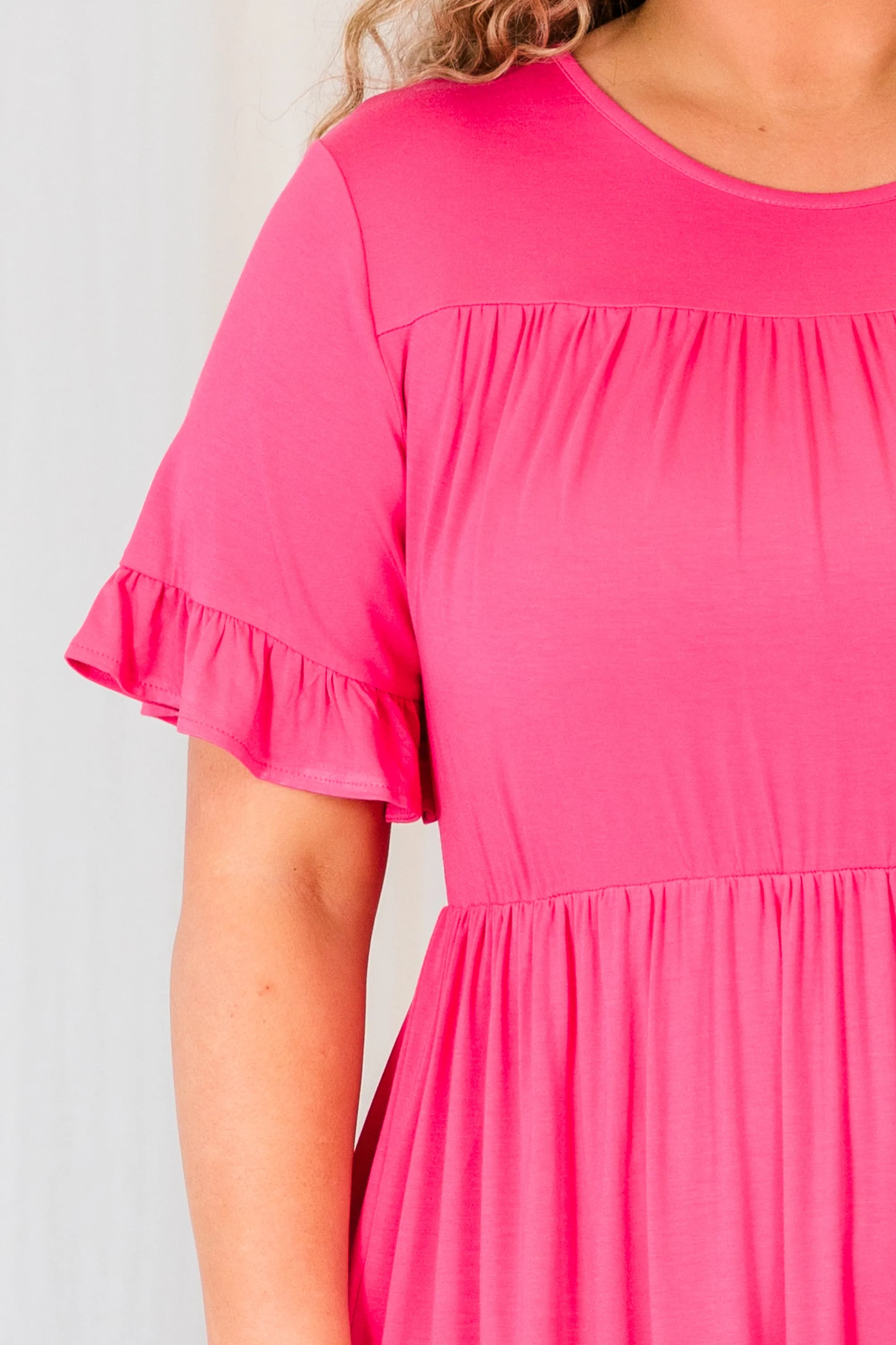 Cozy And Carefree Dress, Pink