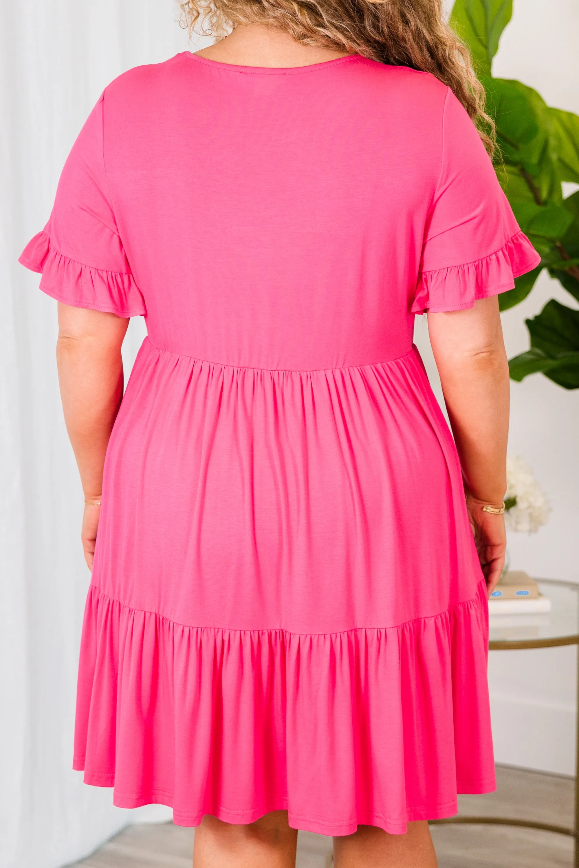 Cozy And Carefree Dress, Pink