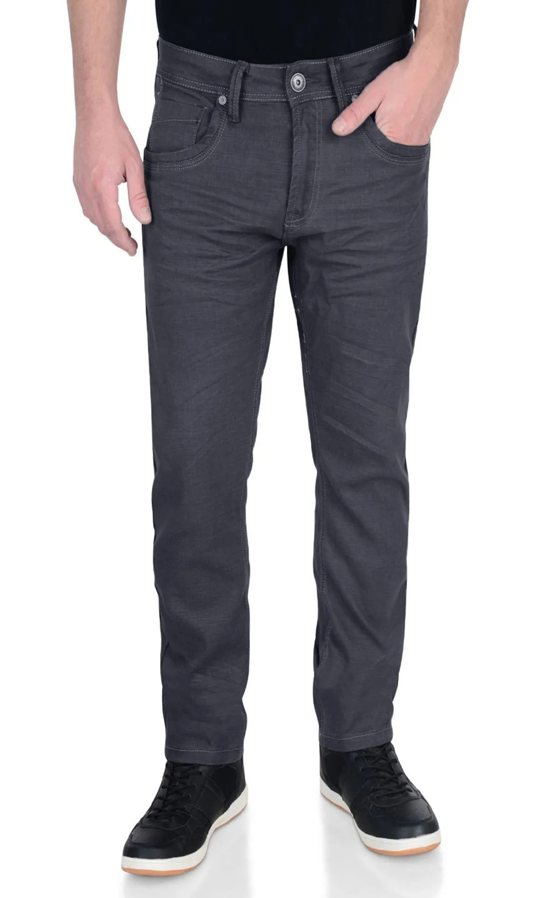 Crosshatch Menzo Slim Stretch Jeans Grey