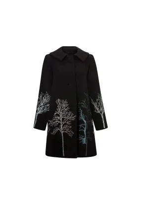 'CRYSTAL FOREST' PETER PAN COLLAR COAT