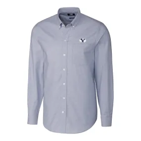 Cutter & Buck BYU Cougars Light Blue Stretch Oxford Big & Tall Long Sleeve Button-Down Shirt