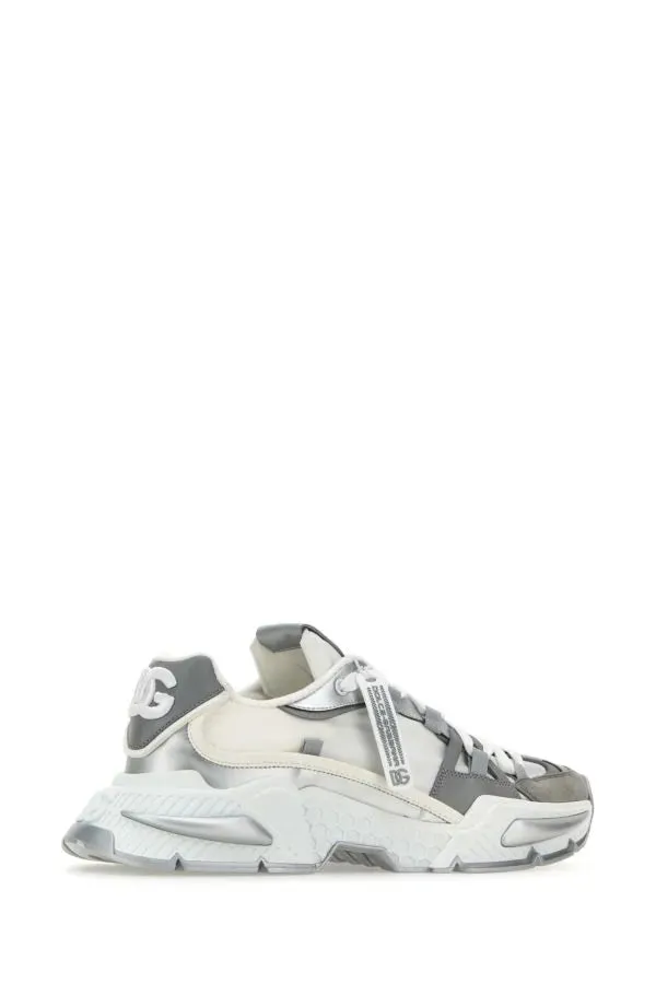 Dolce& Gabbana Two-tone leather and nylon Airmaster sneakers