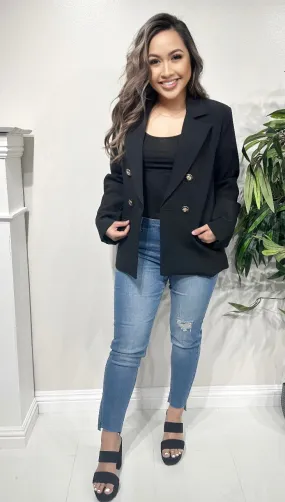 DOUBLE BREASTED BLAZER