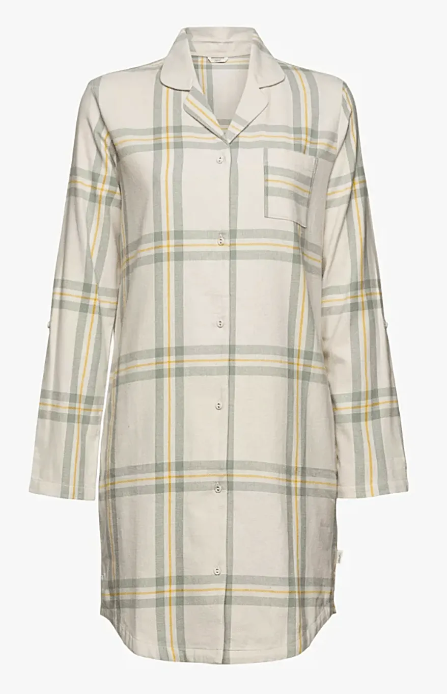 Esprit 100% Cotton Check Night Dress - 101EF1Y315