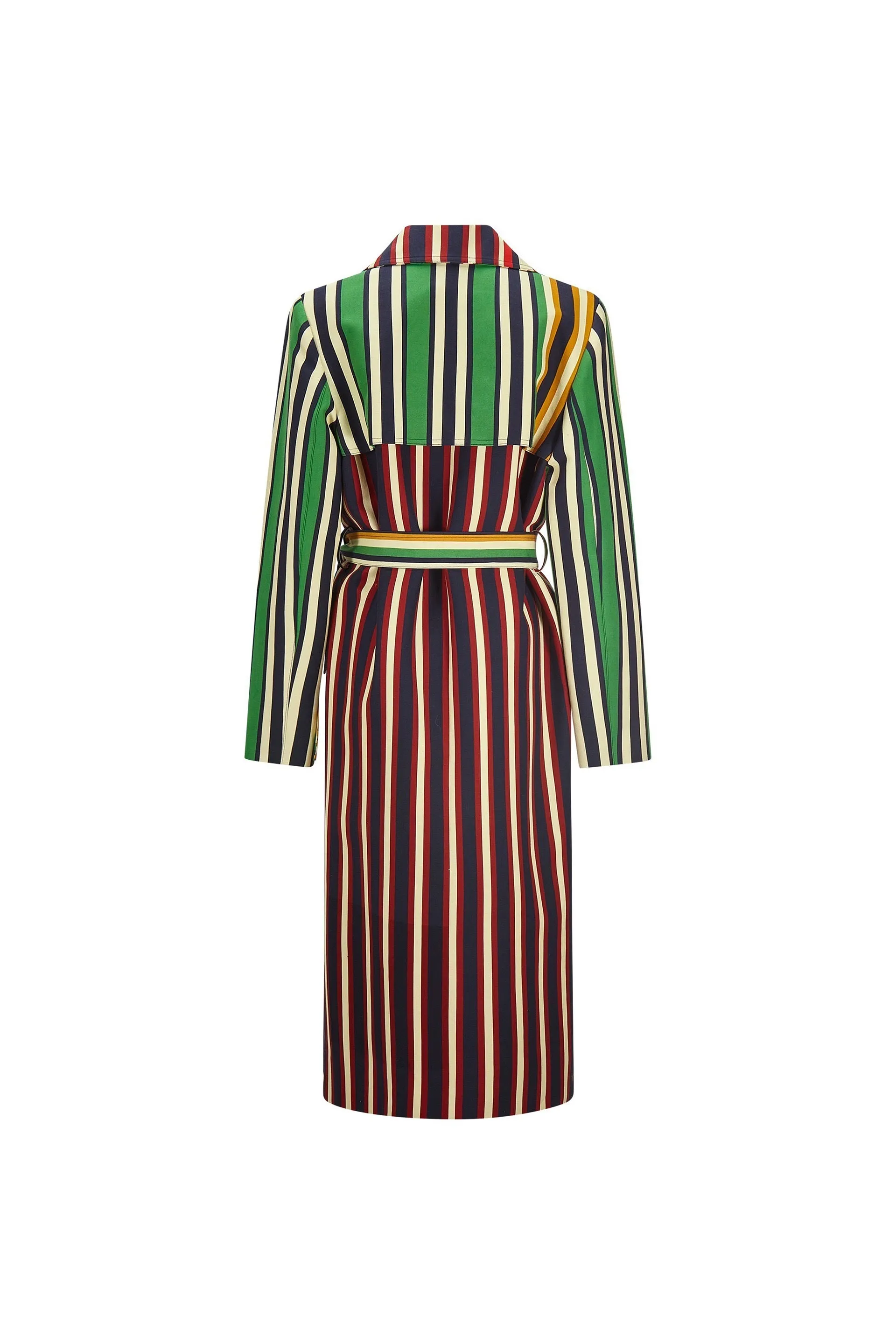 'ETON STRIPE' LONG TRENCH COAT