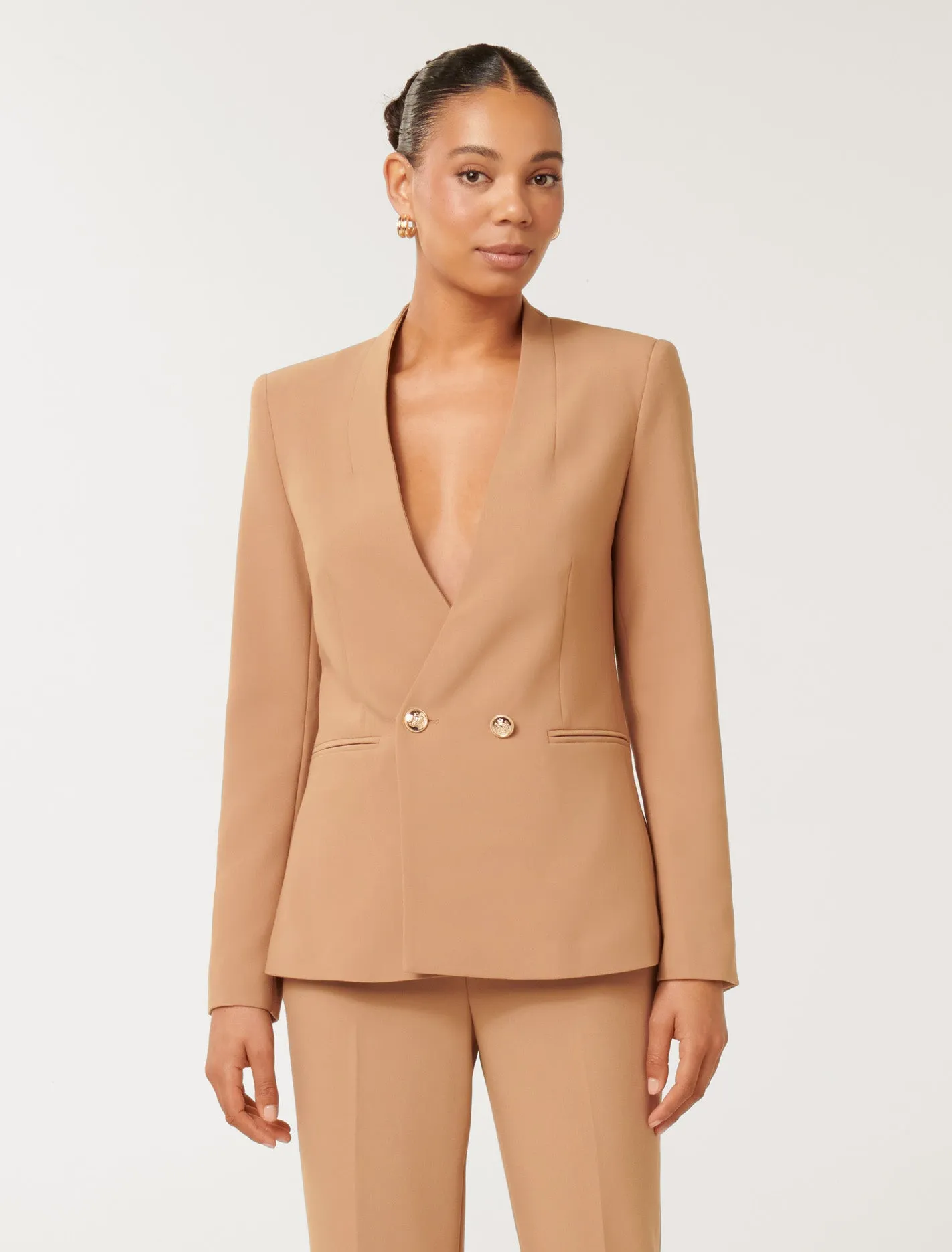 EverNew Taylor Double-Breasted Blazer