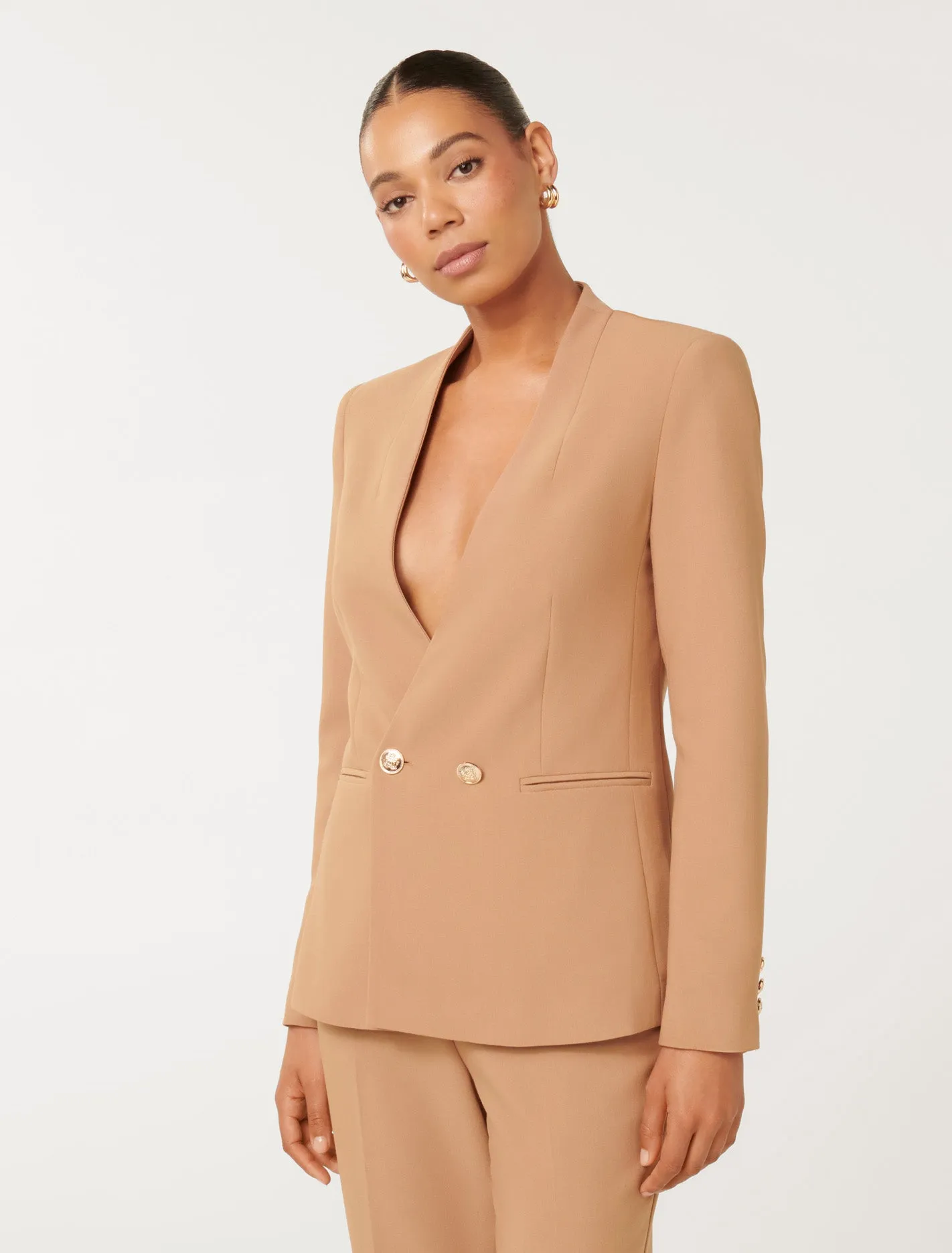 EverNew Taylor Double-Breasted Blazer