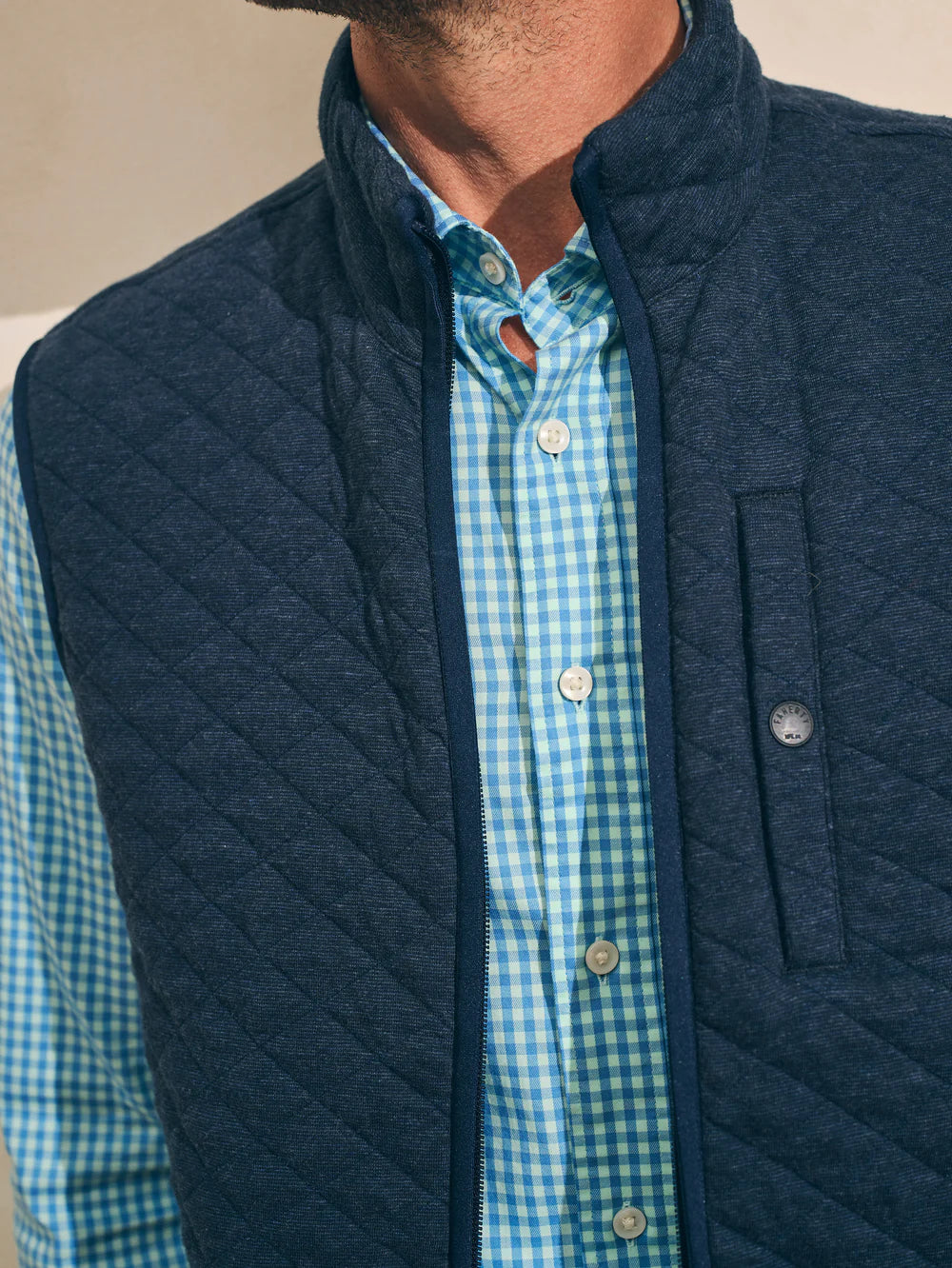 FAHERTY Epic Quilted Fleece Vest