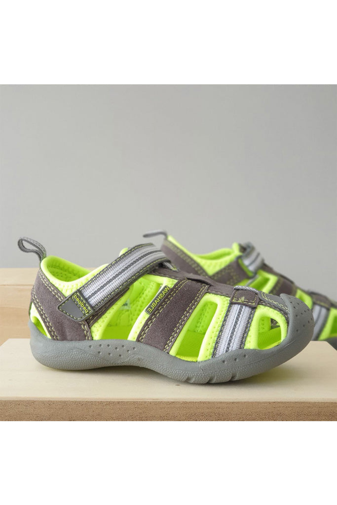 Flex Sahara Grey Lime Adventure Sandals