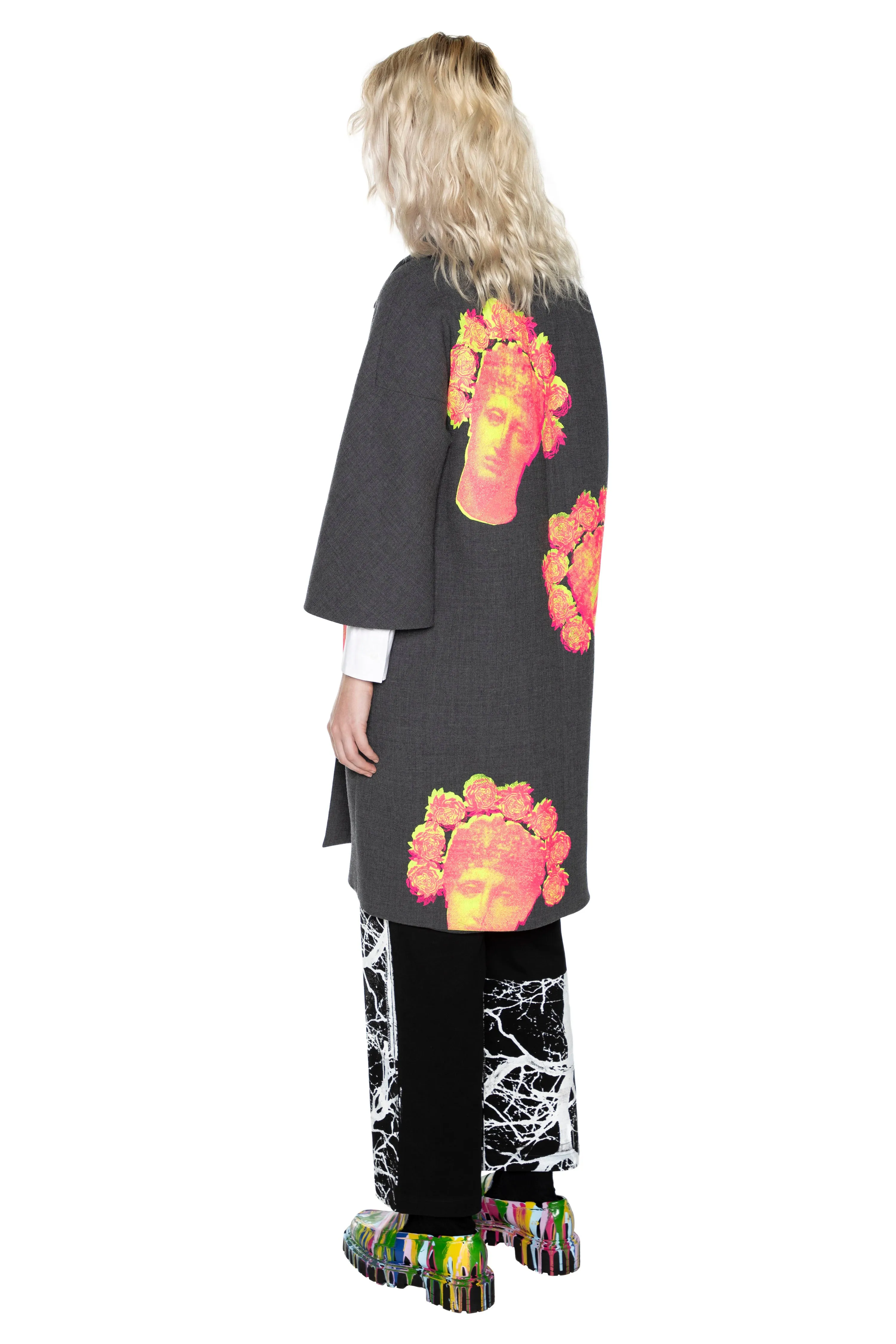 'FLOWER CROWN' PATCH POCKET COAT