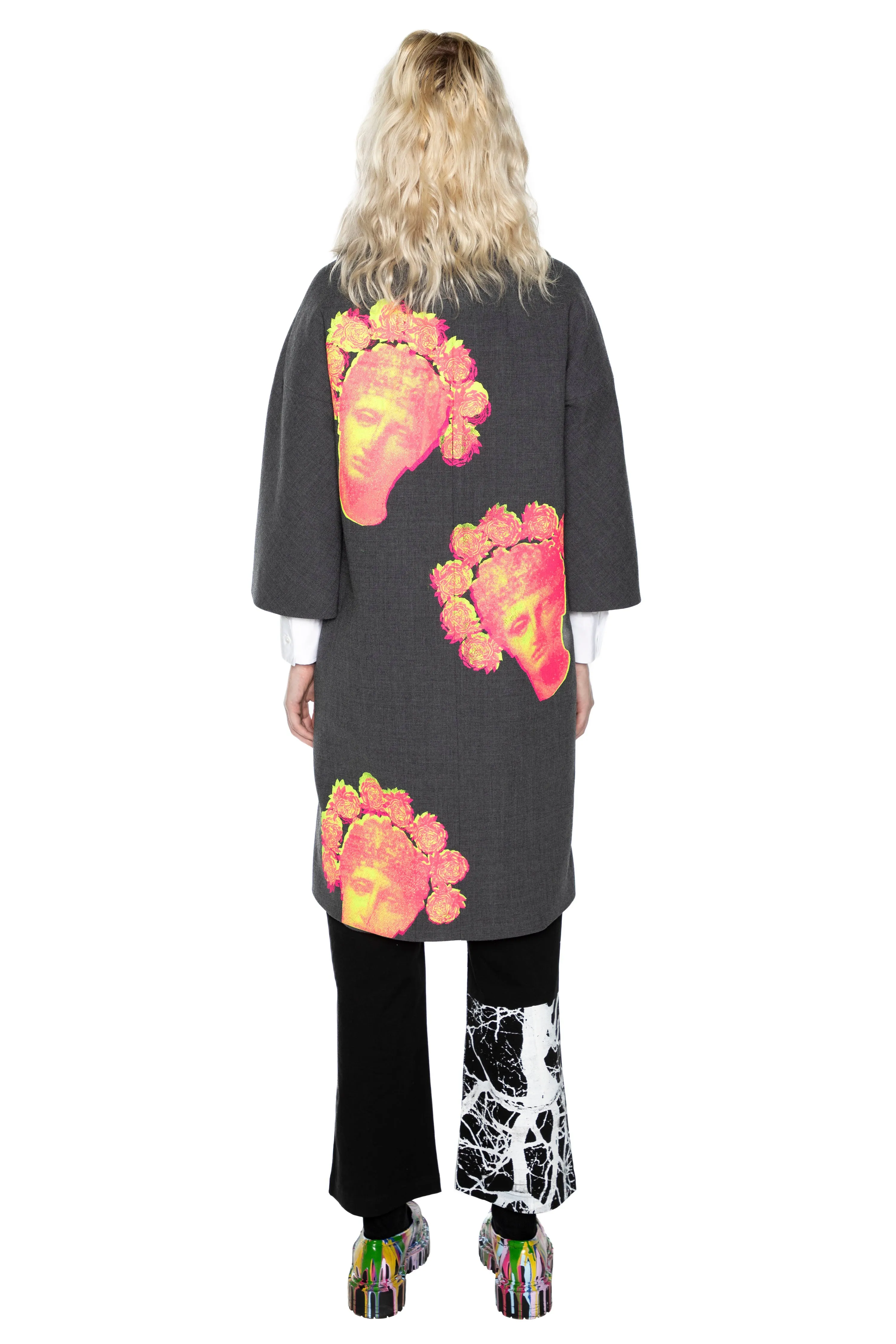 'FLOWER CROWN' PATCH POCKET COAT