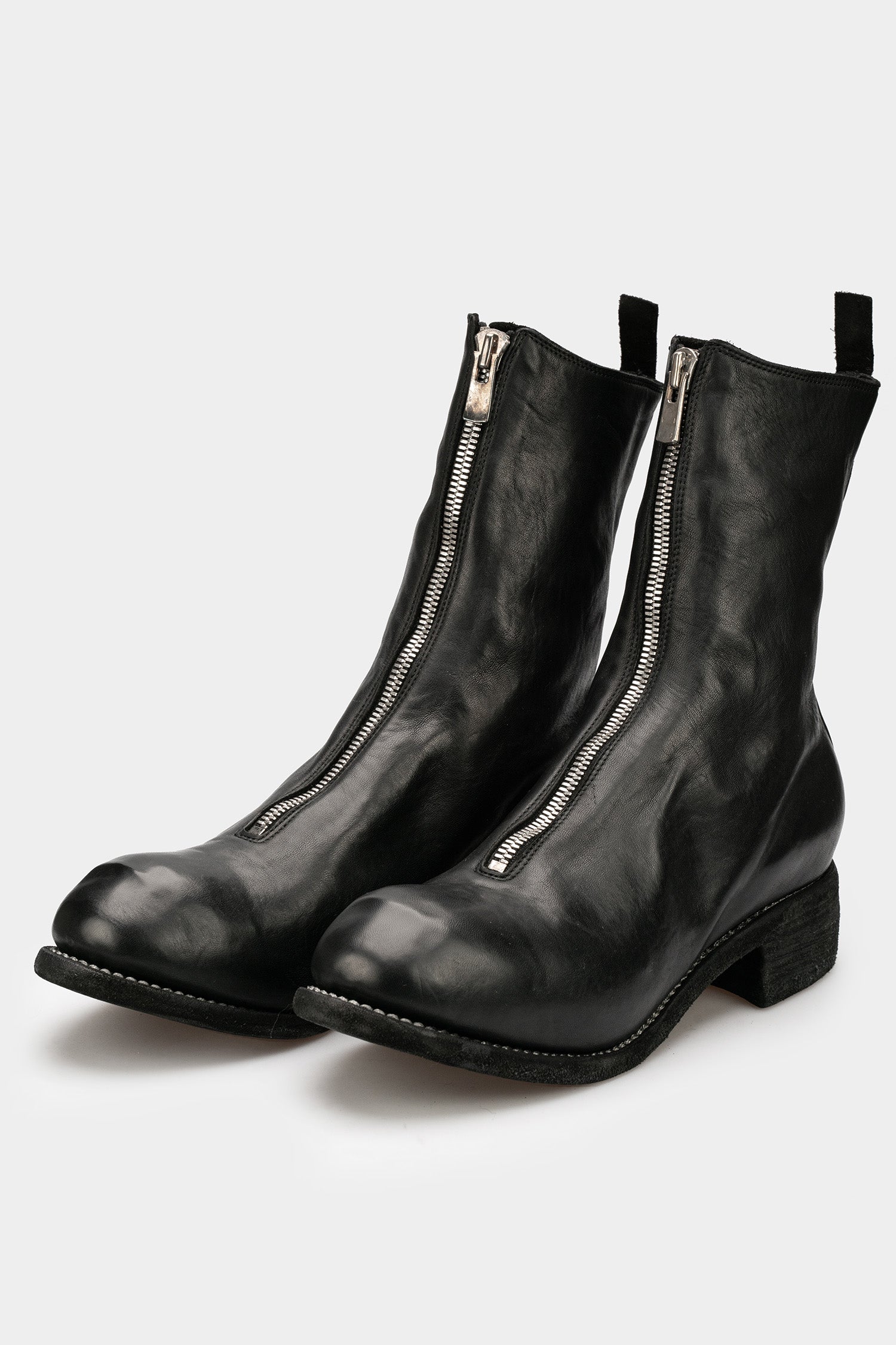 Front zip high top boots | PL2